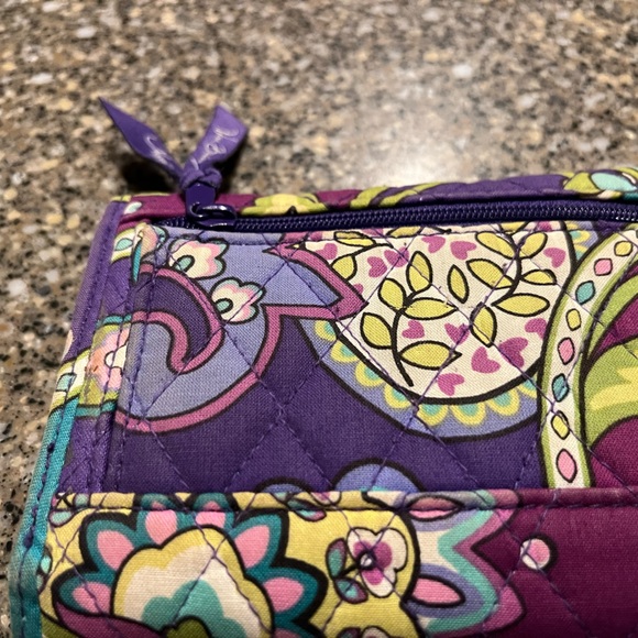 Riley compact wallet Vera Bradley Heather pattern retired - Picture 2 of 4